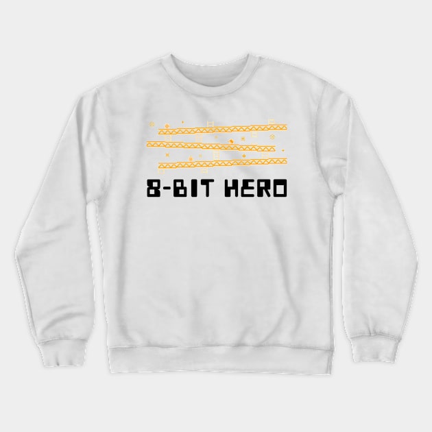 8-bit hero gaming Crewneck Sweatshirt by RelatableTees